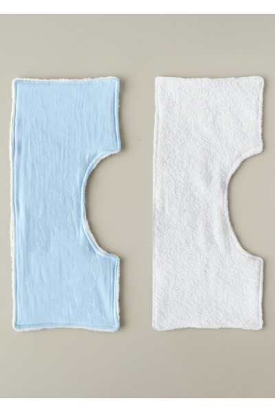 Joyous Mom Kids Organic Cotton Muslin and Towel Based Reversible Shoulder Cloth Mouth Sweat Wipes Shoulder Cover 2-pack