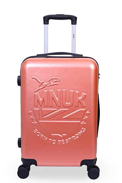 Mnuk MANCHESTER Set of 3 Luggage (28/24/20 Inch) | PC+ ABS with 3D Printed Logo, TSA Lock- Gold