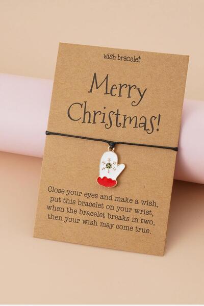 New Obsessions سوار خيطي بتعليقة رأس السنة في بطاقة هدية رأس السنة