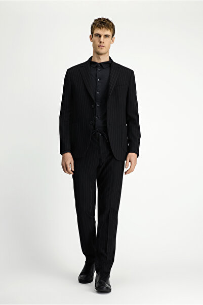 Kiğılı Slim Fit Mono Collar Tie-Up Suit