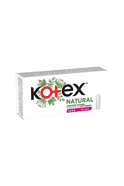 Kotex Natural Tampon 16 Lı Süper