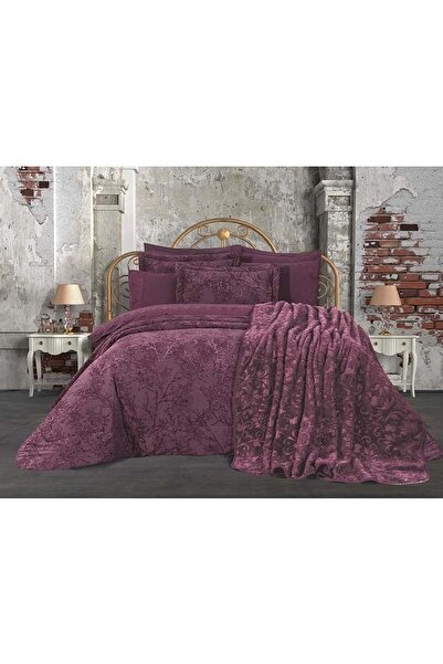 Özdilek 16 Parça Çeyiz Seti, Gelin Seti-Branch Mürdüm