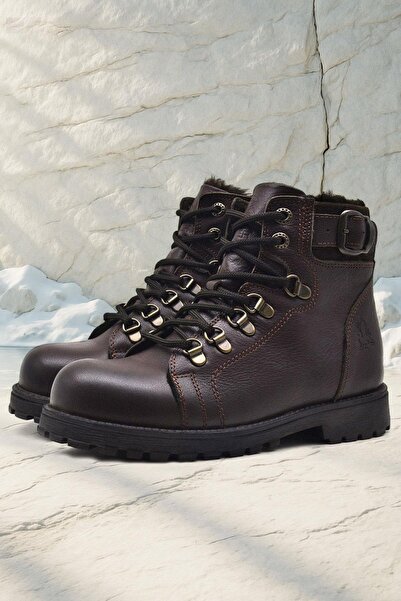 Rakerplus Griffon Справжня шкіра Зимові дитячі черевики на блискавці