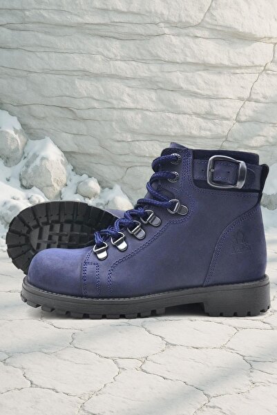 Rakerplus Griffon Справжня шкіра Синій дитячий черевик на блискавці