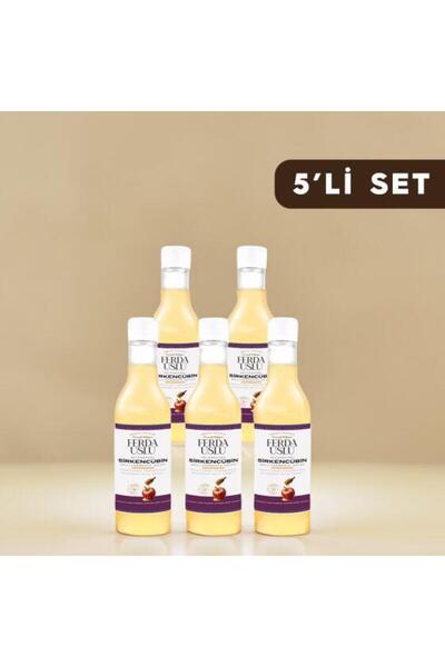 Fermente Mutfağım 5'li Sirkencübin - Ballı Fermente İçecek - Bal & Organik Elma Sirkesi 330 ML