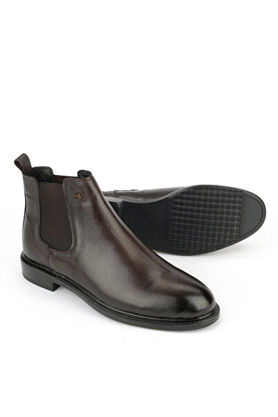 Ziya , Erkek Hakiki Deri Bot 133447z101 Kahve