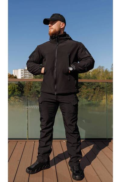 Lion camo Jacheta Softshell din lana imblanita "Akula" antivant hidrofug Outdoor