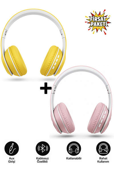 Tech&bello accessories Kablosuz Bluetooth Kulaküstü Kulaklık – Mikrofonlu, St...