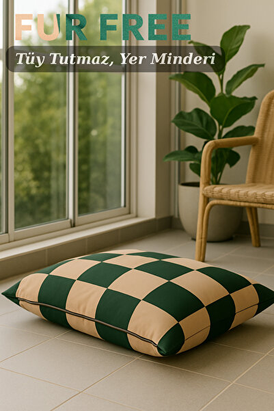 Fur Free, Çıkarılabilir Kılıflı, Kolay Temizlenebilen, Tüy Tutmaz, Konforlu Yer Minderi