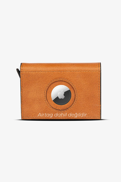 Getto Deri Airtag Mekanizmalı Kişiye Özel İsim Baskılı Cüzdan