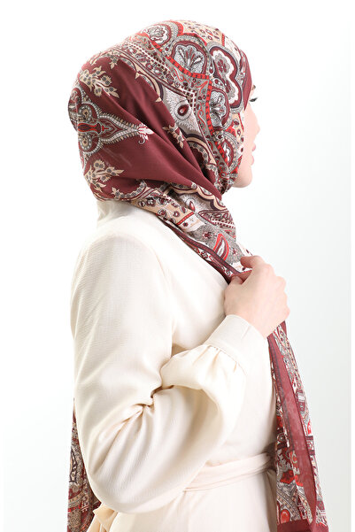 sefamerve Karaca cotton shawl 82004-10 black pink