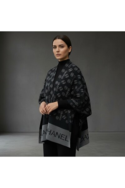 Onur Poncho - Woven Fabric Knitwear Hijab Poncho Winter Keep Warm Outerwear Quality Fashion Store