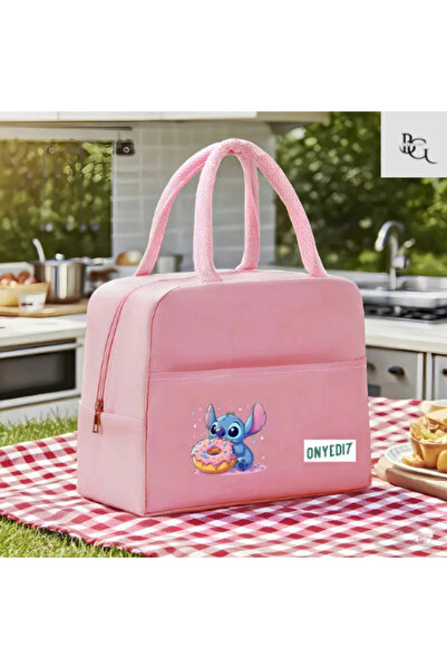 BGSignature Thermal Lunch & Meal Bag That Provides Waterproof Hot & Cold Protection - Pink Donut Stitch