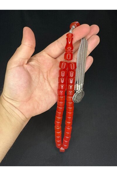 Anemore Collection مسبحة قضيب أحمر - قطع عجلة، حجم كيلي - T-555