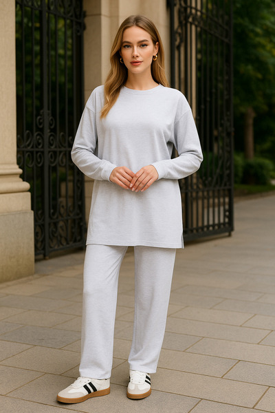 minikiss Комплект з туніки та спідниці з 100% бавовни