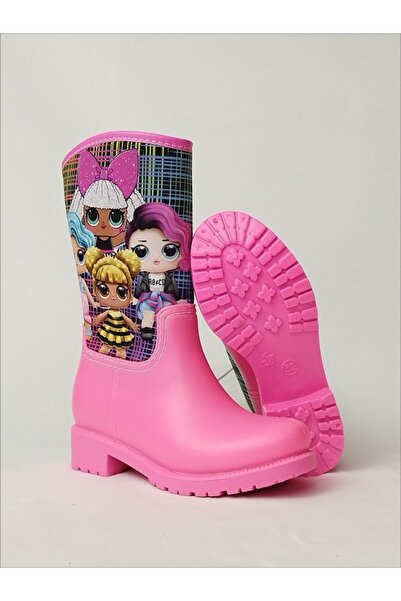 Sea&Blue Lol Doll Printed Pink Αδιάβροχες Κοριτσίστικες Μπότες Βροχής