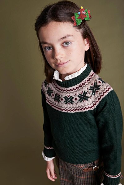 New Obsessions Нова година Коледа Дядо Коледа Тема Блестяща червена фиба за коса за момичета 2-пакет