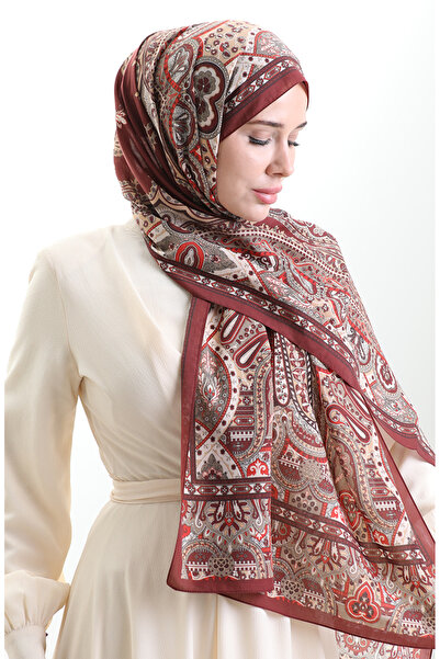 sefamerve Karaca cotton shawl 82004-10 black pink