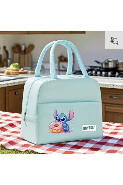BGSignature Thermal Lunch & Meal Bag That Provides Waterproof Hot & Cold Protection - Blue Donut Stitch