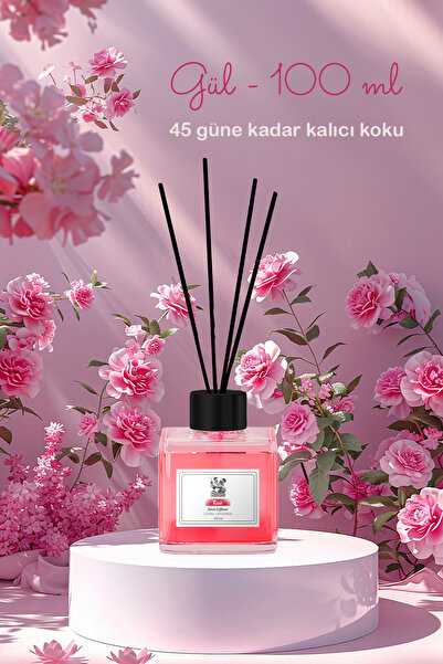 ROSIE Gül Çubuklu Oda Kokusu 100 ml, 45 Güne Kadar Etkili
