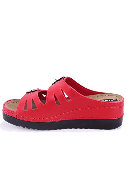 DAGOSTER Dza37-3001 Red Daily Orthopedic Women's Slippers