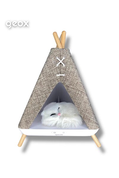 Geox Tent Shape Kedili Masa Lambası, Gece Lambası, Abajur
