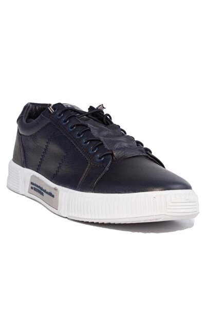 Hammer Jack 10220250 حذاء بازل جلد كاجوال للرجال باللون الأزرق الداكن