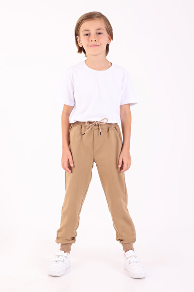 Re&Gi Rekor Unisex Φόρμα Σχολείου και Casual Δύο Κλωστών Εποχιακό Μπεζ