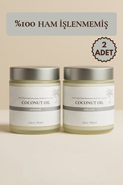 sabunal Hindistan Cevizi Yağı 2 Adet - Soğuk Sıkım Ham Işlenmemiş Raw Virgin ...