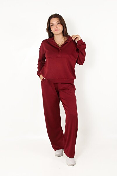 Mckanzie 25120 طقم علوي وسفلي بياقة قائمة وسحاب نصفي