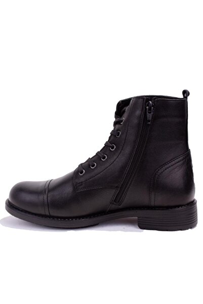 Hammer Jack 10216742 Μαύρες Ορθοπεδικές Ημερήσιες Ανδρικές Δερμάτινες Μπότες