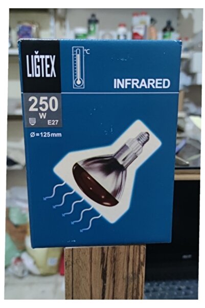 Ligtex Isıtıcı Lamba 250 Watt Kümes Isıtıcı Ampül Kırmızı Işık