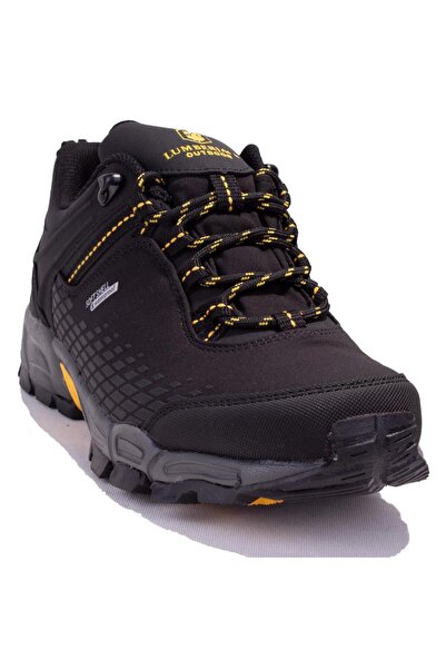 lumberjack حذاء رياضي رجالي من فليك بلاك أورثوبيدي مقاوم للماء للاستخدام الخارجي