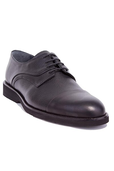 DAGOSTER Dma08- 975 Black Orthopedic Daily Men's Leather Shoes