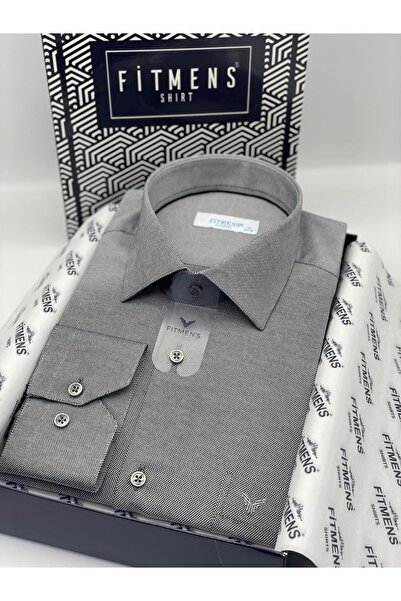 Fitmens قميص رجالي كلاسيكي بأكمام طويلة من أكسفورد في علبة هدايا سهلة الكي FS...