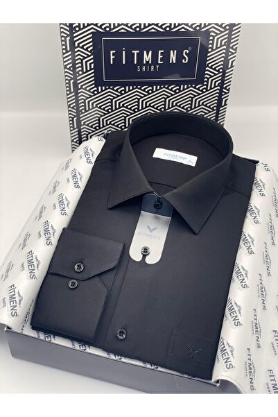 Fitmens قميص رجالي كلاسيكي بأكمام طويلة من أكسفورد في علبة هدايا سهلة الكي FS...