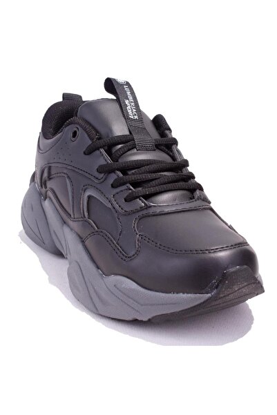 lumberjack Dakota Pu Siyah Ortopedik Günlük Kadın Spor Ayakkabı