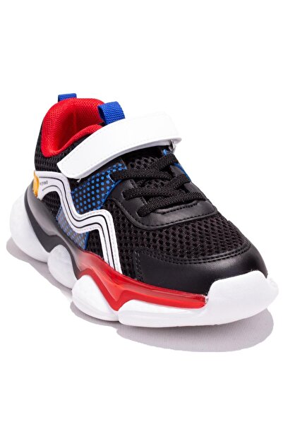 pepino 1651 Μαύρα Κόκκινα Ορθοπεδικά Αθλητικά Παπούτσια για Αγόρια