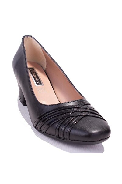 DAGOSTER DZA07-7268641 Μαύρα γυναικεία παπούτσια με τακούνι