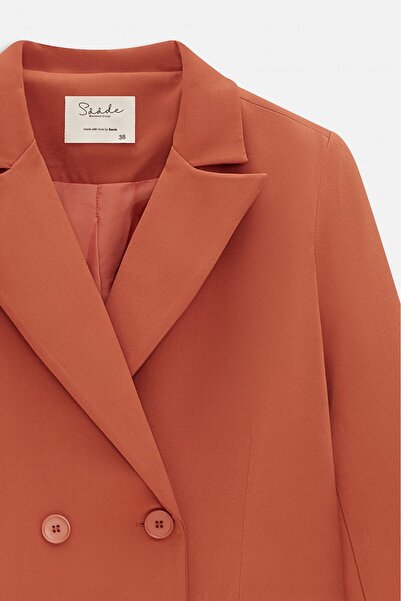 Saade Tile Button Detailed Business Jacket