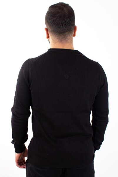 Twister Jeans Twister 3622 Black V-Neck Men's Sweater