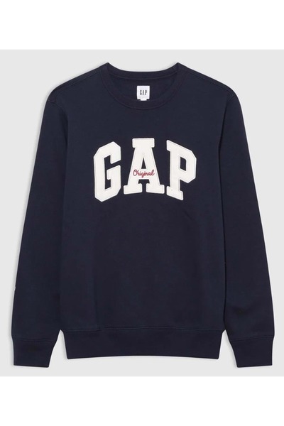 GAP Original Arch Crew Logo 852079 Men's Sweatshirt Dark Blue