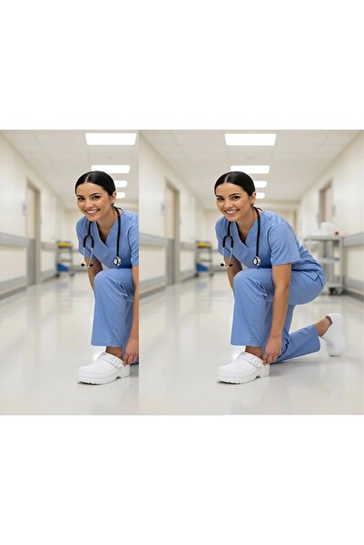 Asix Унісекс Сабо, Медичні, Лікарняні Кухонні Шеф-кухарі та Медсестри Водостійкі Eva нековзні підошви Капці