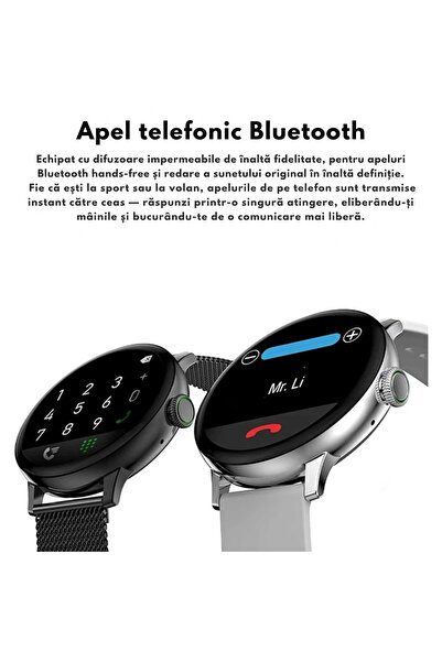 varioshop ® Smart Watch, Wireless Charging, Bluetooth Calls and Notifications, Heart Rate Monitoring