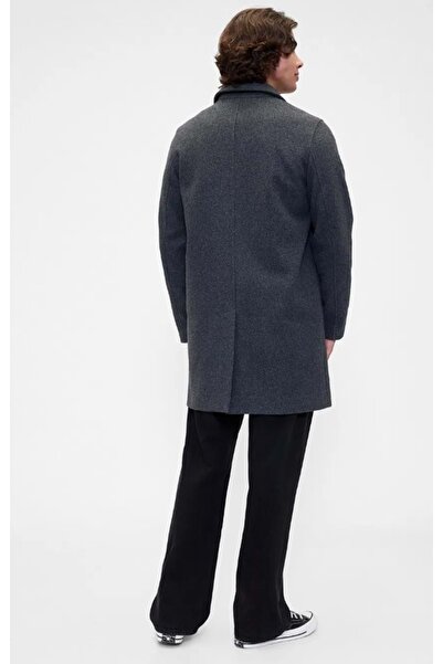 GAP V-Top Coat 791204 Relaxed Overcoat Trench Coat Men's Jacket Gray