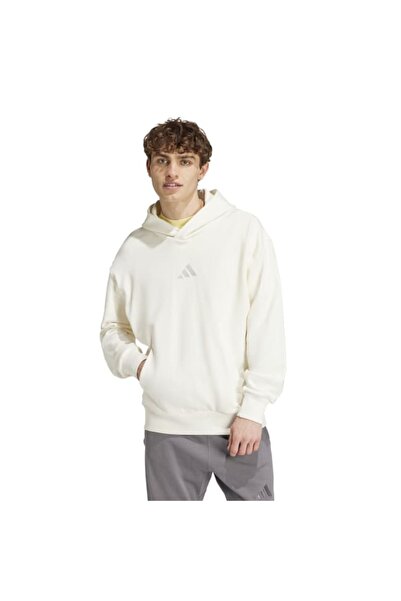 adidas M A SZN FT HD Erkek Beyaz Sweatshirt IY4154