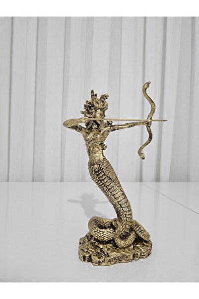 hediyefuryası Medusa Heykel Biblo Ev Ofis Dekoratif Hediyelik (22cm)