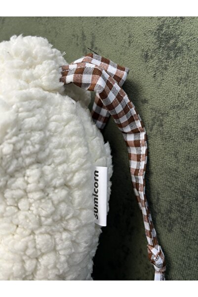 Sumicorn Design Peluş Yılbaşı Geyik Pötikareli Astarlı Büzgülü İpli Düzenleyici Kese Makyaj Çantası Hediyelik