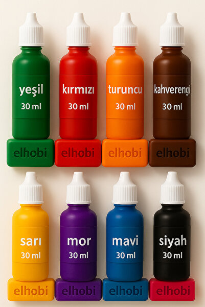 ElHobi 10 adet Farklı Renklerde Sabun Boyası veya Renklendirici