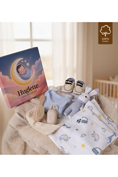 Huglette Yenidoğan Erkek Bebek Hediye Kutusu - Luna
